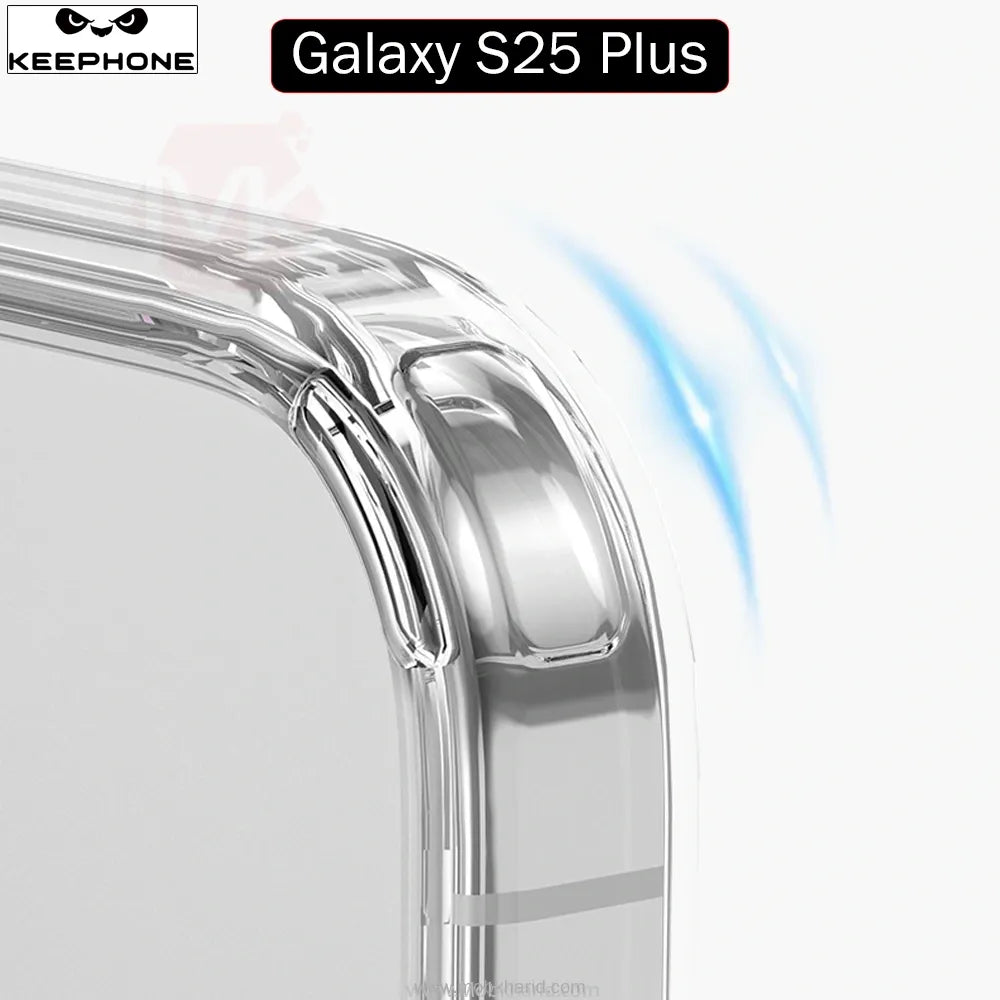 Keephone Galaxy S25 Plus Hybrid Case Clear Keephone Galaxy S25 Plus Hybrid Case Clear